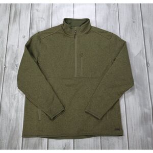 Smiths Workwear Sweater Fleece Half Zip Pullover Men's Olive Green Size XL